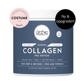 Marine Collagen Pro Edition kollagenpulver fra Copenhagen Health i boks